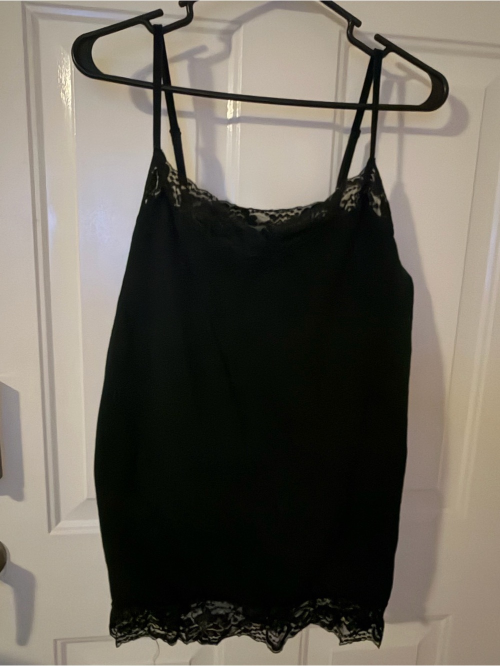 Black Lace Trim Slip